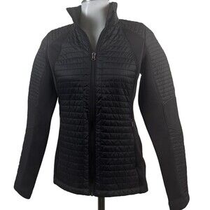 Carrie Underwood Calia Quilted Light Weight Puffer Jacket XS Black Winter Coat